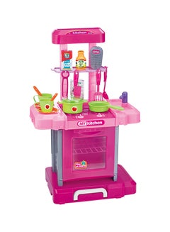 Buy Realistic Miniature Take Away My Kitchen Refined Pretend Play Set For Kids 42x25.5x66centimeter in UAE