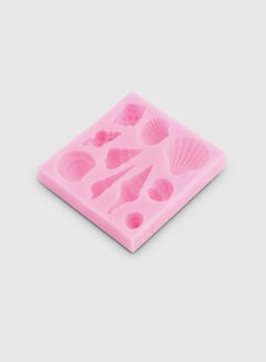 اشتري قالب من السليكون بأشكال ثلاثية الأبعاد لأصداف البحر وردي 1.5x4x8سنتيمتر في السعودية