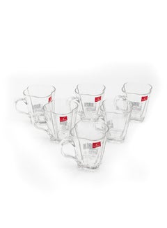 Buy 6-Piece Tea Glass Clear 24x9x16centimeter in UAE
