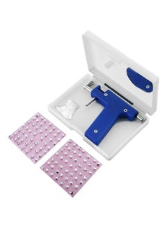 Buy Ear And Nose Piercing Gun With Studs And Box Silver/Blue in Saudi Arabia