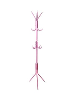 اشتري Multi-Functional Metal Coat Rack Pink 172x43centimeter في السعودية