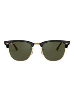Buy Men's Clubmaster Sunglasses - RB3016F-901-58 - Lens Size: 55 mm - Black in Saudi Arabia
