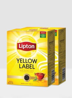 اشتري Yellow Label Black Loose Tea 400grams Pack of 2 في الامارات
