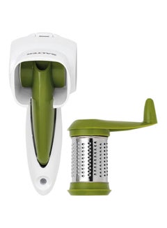 Buy Rotary Cheese Grater Green/Silver/White 14cm in UAE