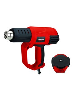 Buy Hot Air Gun - Variable Temperature Control with 3-Temp Settings with Overload Protection for Crafts, Shrinking PVC, Stripping Paint & More Red/Black in UAE