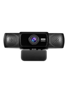 Buy HD Wide Angle Manual Focusing Web Cam With Built-In Noise-Reduction Microphone Black in UAE