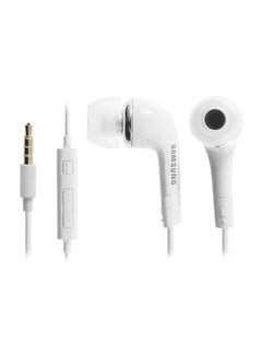 Buy Wired In-ear Headphones With Mic White in Saudi Arabia