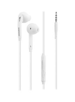 Buy In-Ear Headset For Samsung Galaxy S6/S6 Edge White in UAE