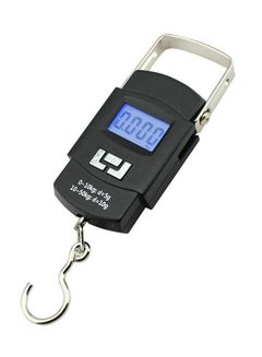 Buy LCD Digital Hanging Luggage Weighing Scale Black in UAE