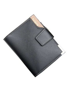 Buy Leather Flap Wallet Black in UAE