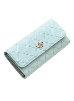 Buy Multifunctional Leather Wallet Light Green in UAE