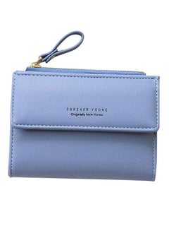 Buy Multifunctional Leather Wallet Blue in UAE