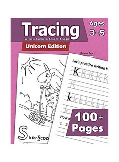 اشتري Tracing: Letters, Numbers, Shapes, And Logic Unicorn Edition: Ages 3-5 Paperback الإنجليزية by Penman Ship في الامارات