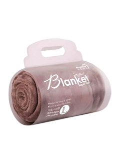 Buy Polyester Stylish Blanket polyester Mocha L in UAE