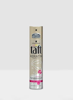 Buy Taft All Weather Keratin Hair Spray Ultra Strong 250ml in UAE