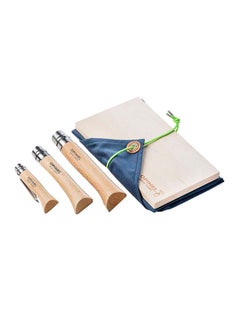 Buy 3-Piece Outdoor Cooking Knife And Cutting Board 6 x 16 x 25cm in Saudi Arabia