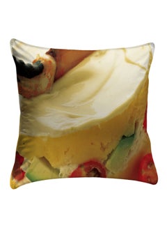 Buy Printed Pillow Cover polyester Yellow 40x40cm in Egypt