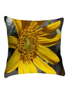 Buy Printed Pillow Cover polyester Yellow 40x40cm in Egypt