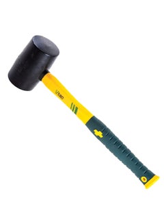 Buy Rubber Mallet Hammer Black/Green/Yellow in UAE