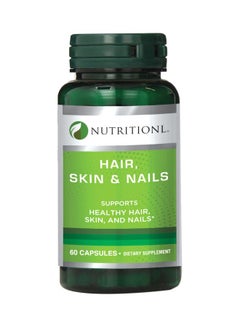 Buy Hair Skin And Nails Dietary Supplement - 60 Capsules in UAE