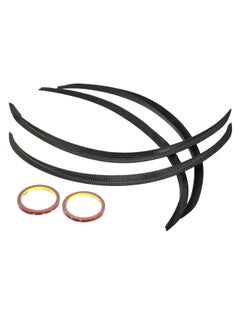 Buy 4-Piece Carbon Fibre Car Wheel Eyebrow Set With Tapes in Saudi Arabia