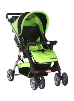 Buy Baby Stroller - Green/Black/Silver in Saudi Arabia
