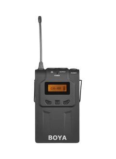 Buy Wireless Microphone System Receiver BY-WM6R Black/Silver in UAE