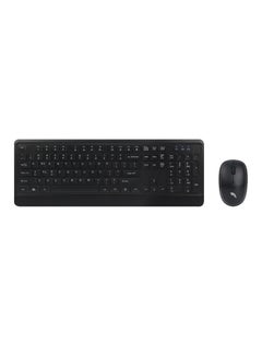 Buy Wireless Keyboard And Mouse Set -English/Arabic Black in Saudi Arabia