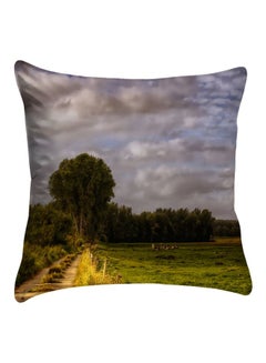 Buy Nature Printed  Cushion Cover Polyester Multicolour 40x40cm in Egypt