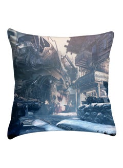 Buy Printed  Cushion Cover polyester Multicolour 40x40cm in Egypt