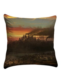 Buy Printed  Cushion Cover Polyester Polyester Multicolour 40x40cm in Egypt