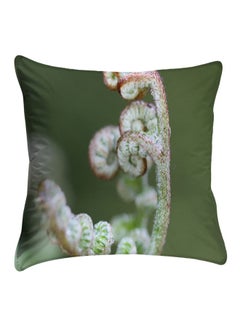 Buy Printed Decorative  Cushion Cover Green/Red/White polyester Green/Red/White 40x40cm in Egypt