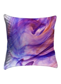 Buy Abstract Printed Decorative  Cushion Cover Cover Orange/Pink/Indigo polyester Orange/Pink/Indigo 40x40cm in Egypt