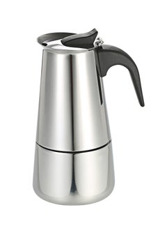 Buy Espresso Percolator Coffee Maker 100ml 111257 Silver/Black in Saudi Arabia