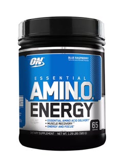 Buy Essential Amin.O. Energy - Blue Raspberry - 65 Servings in UAE