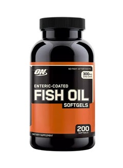 Buy Enteric Coated Fish Oil, 200 Softgels in UAE