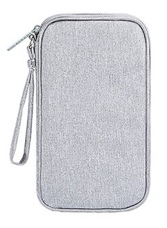 Buy 2-In-1 Power Bank And Data Cable Storage Bag Grey in Saudi Arabia