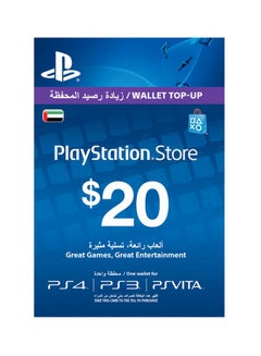 Buy 20 Dollar PlayStation Network Card Blue in Egypt