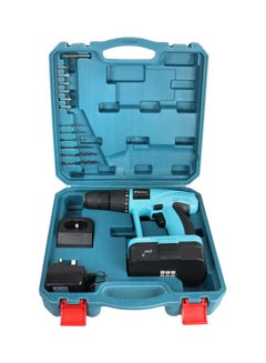 Buy Cordless Drill Set Blue/Black 34x33x11centimeter in UAE