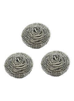 Buy 3-Piece Metal Spiral Ball Set Silver 7cm in UAE