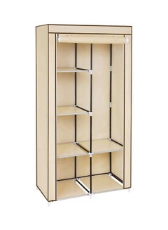 Buy Portable Wardrobe Organizer Beige 110x175x45centimeter in UAE