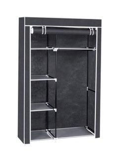 Buy Portable Wardrobe Organizer Grey 110x175x45centimeter in Saudi Arabia