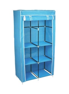 Buy Portable Fabric Wardrobe Sky Blue 110x175x45centimeter in Saudi Arabia