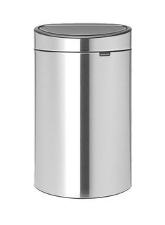 Buy Steel Touch Bin Silver 30.2x72.7x43.5cm in UAE