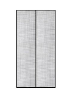 اشتري Magnetic Screen Mesh Curtain Grey/Black 210x100centimeter في مصر