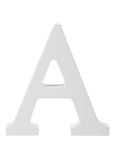 اشتري Decorative Wooden A-Letter أبيض 15x12x0.7سنتيمتر في الامارات