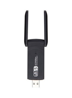 Buy Dual Band Wireless USB Adapter Black in UAE
