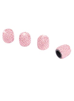 Buy 4-Piece Crown Bling Rhinestone Tyre Valve Cap Set in Saudi Arabia