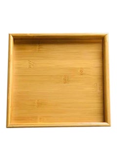 Buy Harmony Serving Tray Brown 23x23x3centimeter in UAE