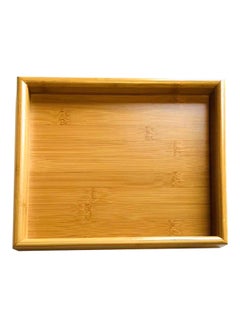 Buy Harmony Serving Tray Brown 26x26x3centimeter in UAE